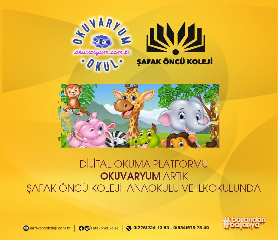 Okuvaryum Artık Şafak Öncü Kolejinde!